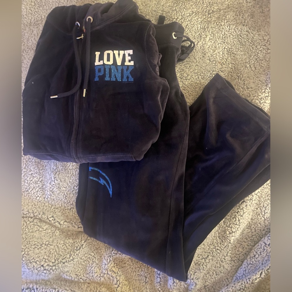 Love Pink loungewear set San Diego Chargers